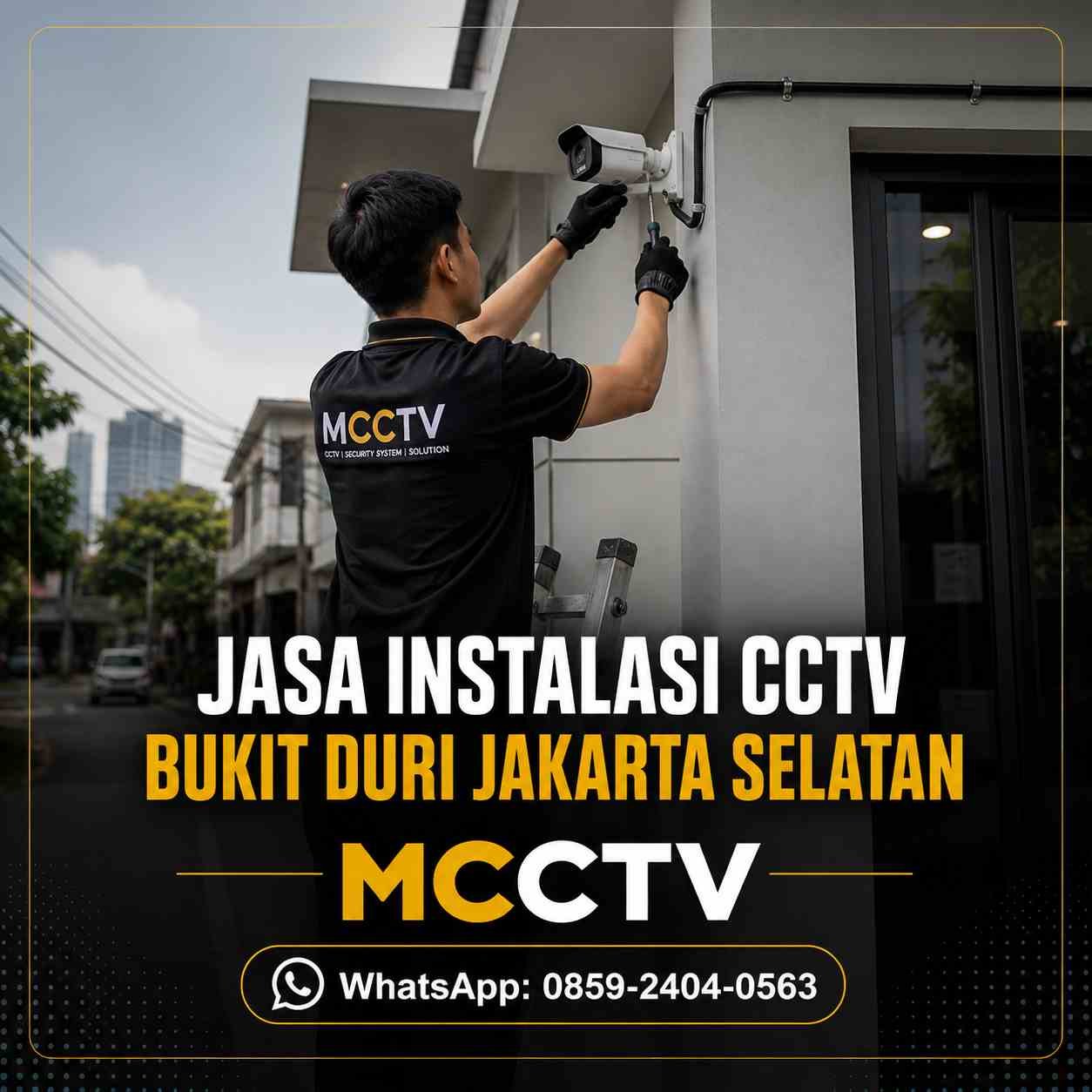 Jasa instalasi CCTV Bukit Duri Jakarta Selatan MCCTV dengan teknisi profesional dan pemasangan kamera rapi
