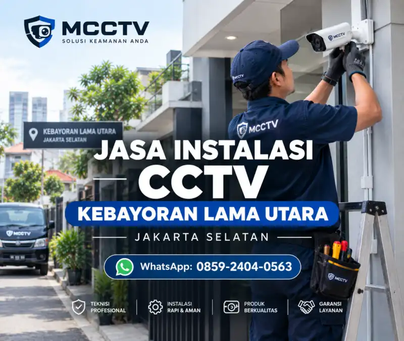 Jasa instalasi CCTV Kebayoran Lama Utara Jakarta Selatan untuk rumah toko ruko dan kantor oleh MCCTV